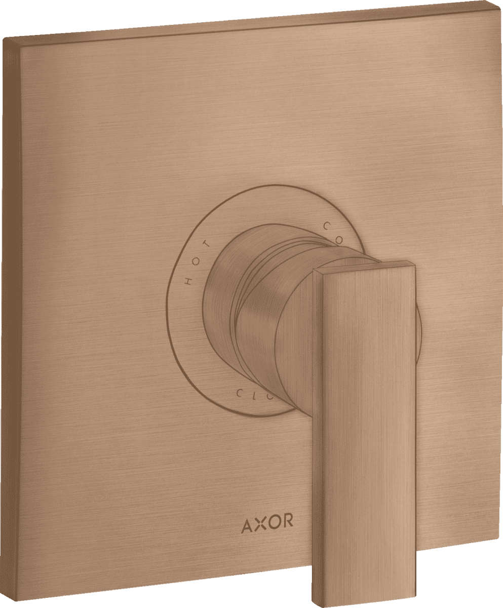 HANSGROHE AXOR Citterio Einhebel-Brausemischer Unterputz mit Hebelgriff #39655310 - Brushed Red Gold