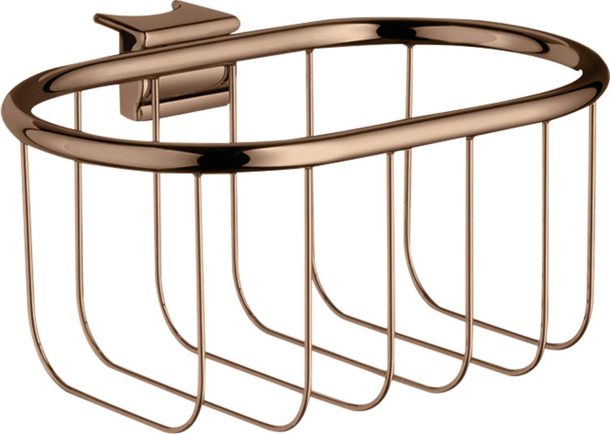HANSGROHE AXOR Montreux Seifenkorb 160/83 #42066300 - Polished Red Gold