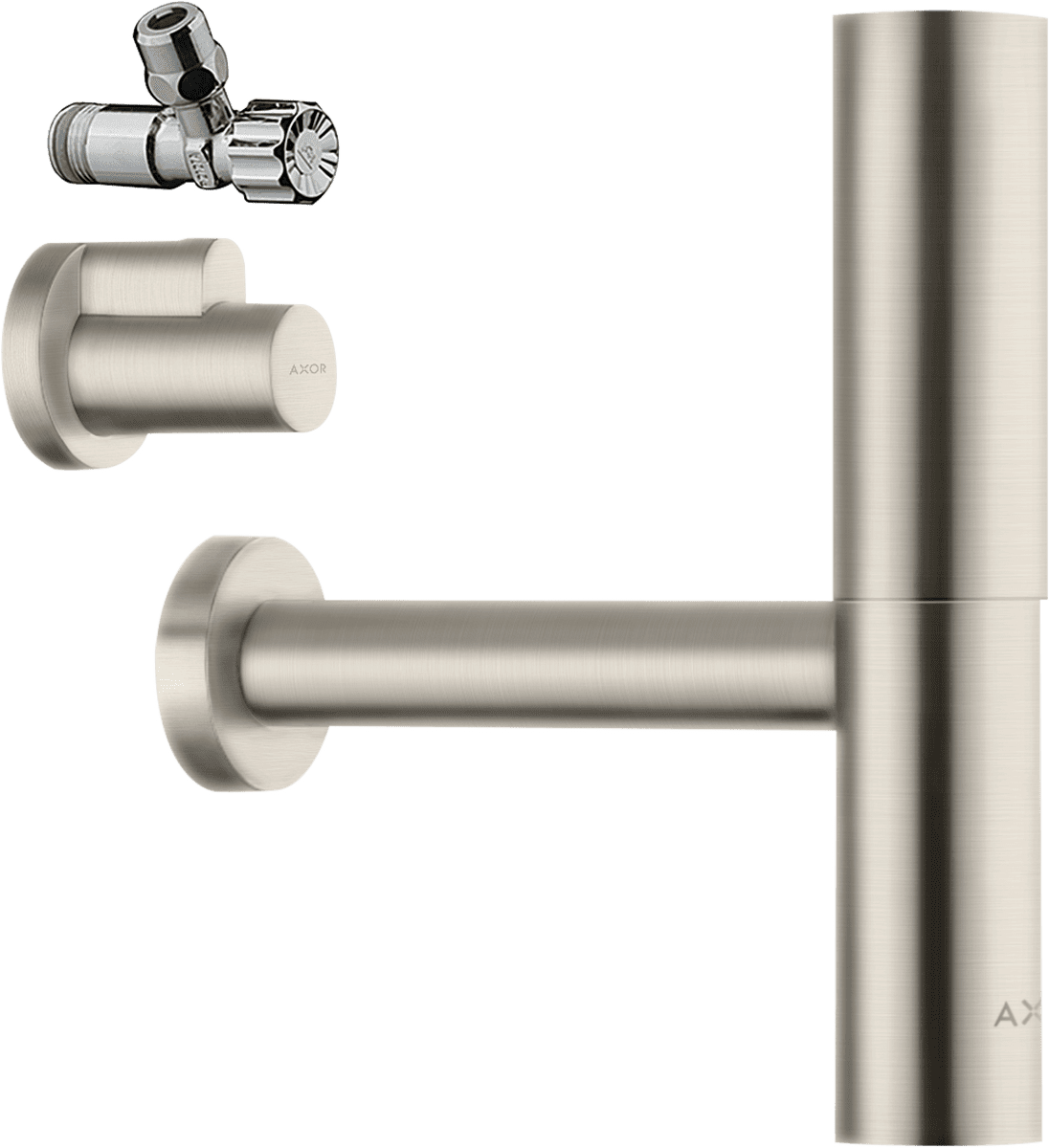 HANSGROHE Designsiphon Set Flowstar #51304800 - Edelstahl Optic