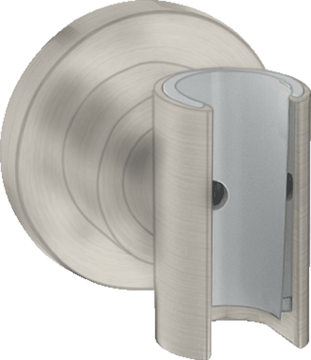 HANSGROHE AXOR Citterio Brausehalter rund #39525800 - Edelstahl Optic