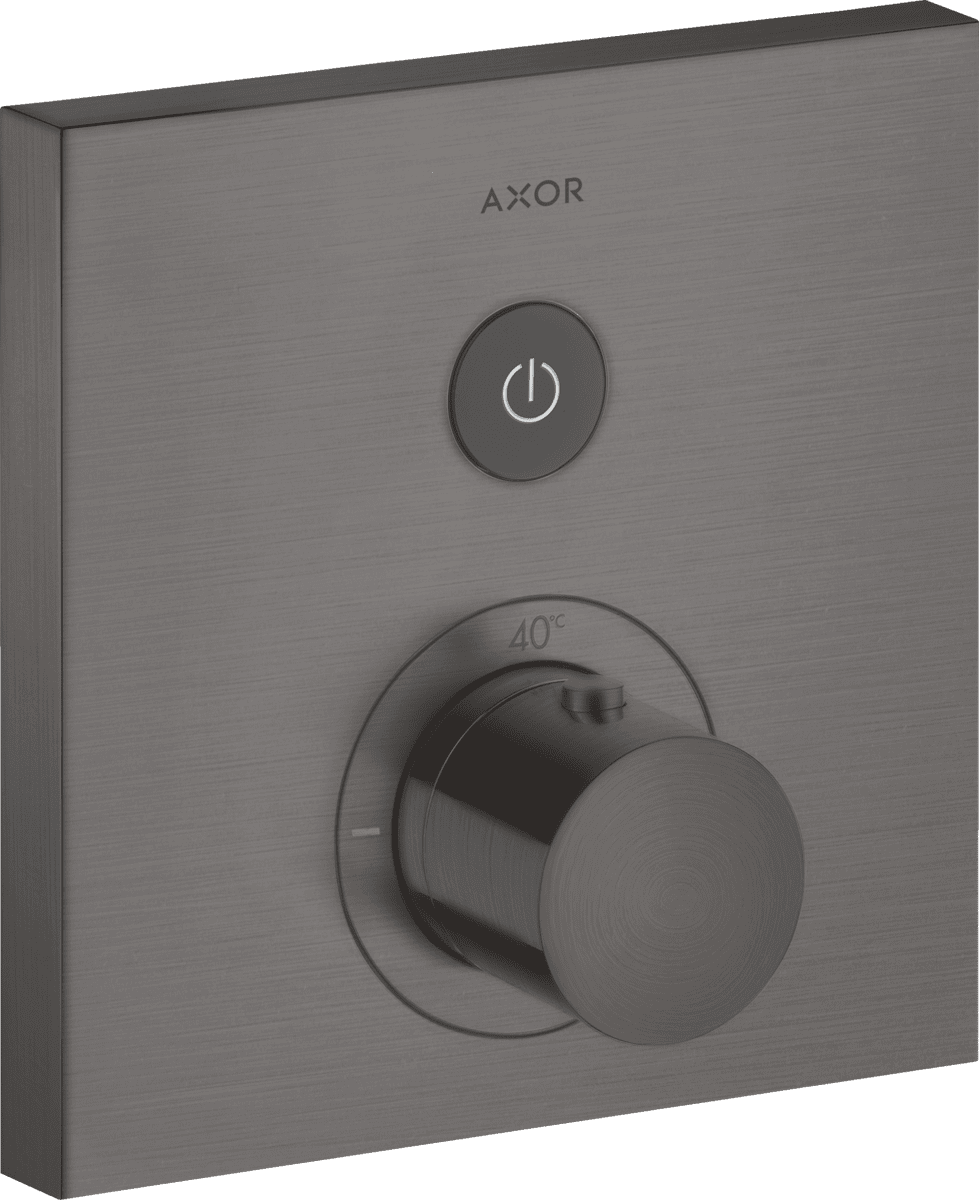 HANSGROHE AXOR ShowerSelect Thermostat Unterputz eckig für 1 Verbraucher #36714340 - Brushed Black Chrome