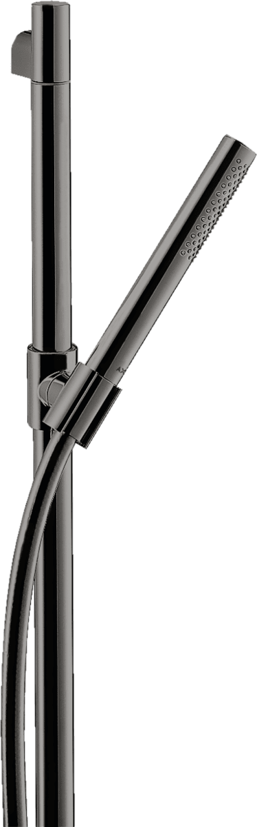 Зображення з  HANSGROHE AXOR Starck Shower set 0.90 m with baton hand shower 1jet EcoSmart #27983330 - Polished Black Chrome