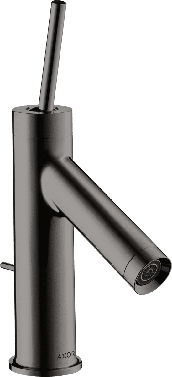 HANSGROHE AXOR Starck Einhebel-Waschtischmischer 70 mit Pingriff für Handwaschbecken mit Zugstangen-Ablaufgarnitur #10116330 - Polished Black Chrome