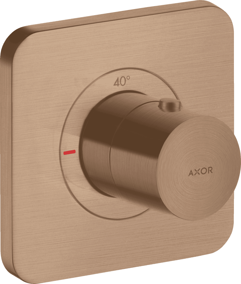 HANSGROHE AXOR Citterio E Thermostat 120/120 Unterputz #36702310 - Brushed Red Gold