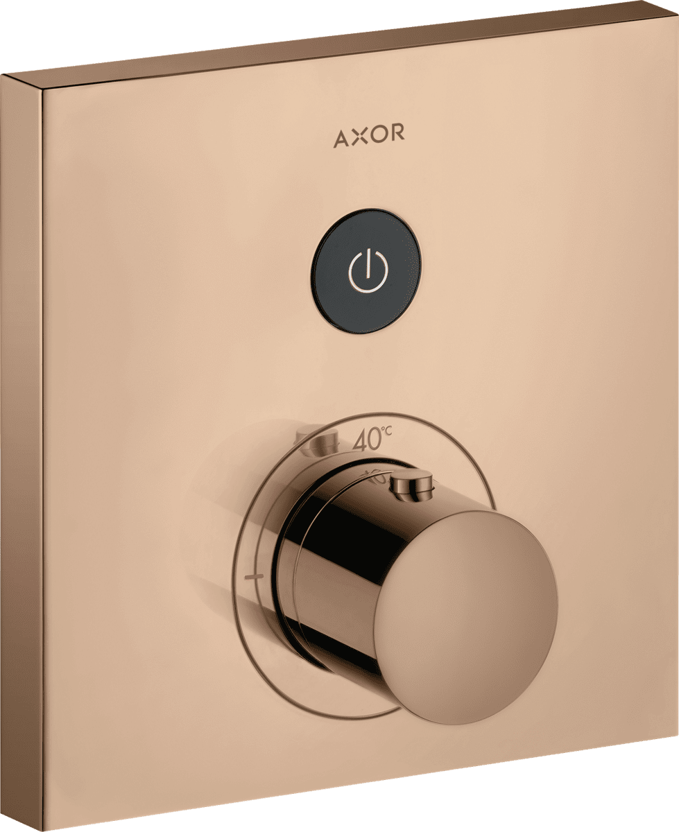 HANSGROHE AXOR ShowerSelect Thermostat Unterputz eckig für 1 Verbraucher #36714300 - Polished Red Gold