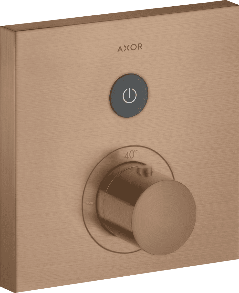 HANSGROHE AXOR ShowerSelect Thermostat Unterputz eckig für 1 Verbraucher #36714310 - Brushed Red Gold