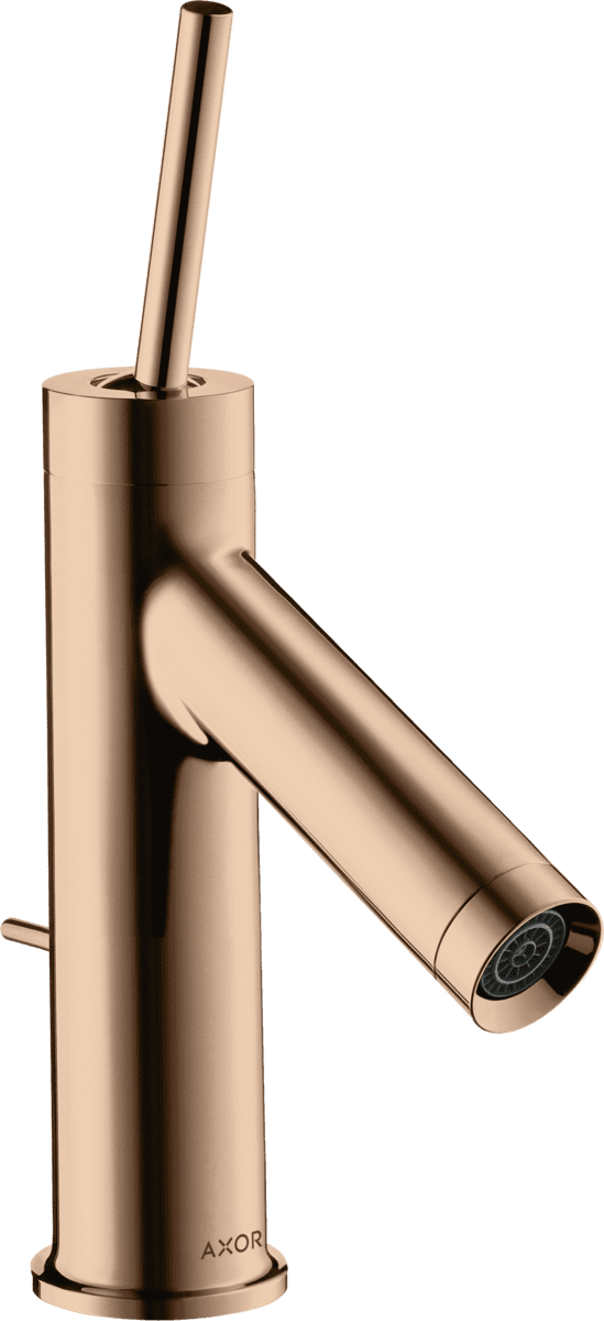 HANSGROHE AXOR Starck Einhebel-Waschtischmischer 70 mit Pingriff für Handwaschbecken mit Zugstangen-Ablaufgarnitur #10116300 - Polished Red Gold