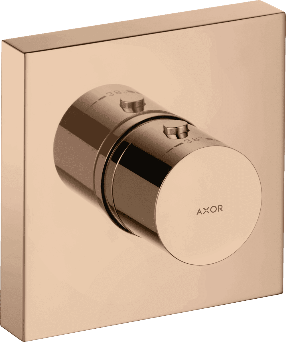 HANSGROHE AXOR ShowerSolutions Thermostatmodul 120/120 Unterputz eckig #10755300 - Polished Red Gold