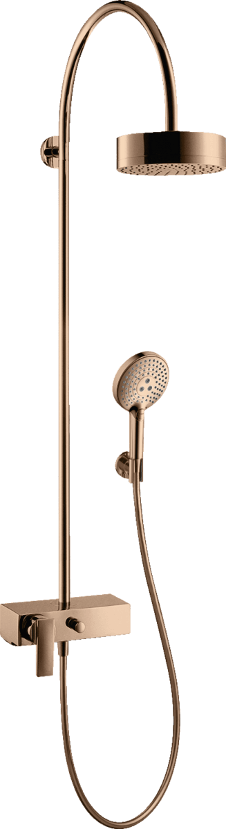 HANSGROHE AXOR Citterio Showerpipe mit Einhebelmischer und Kopfbrause 180 1jet #39620300
