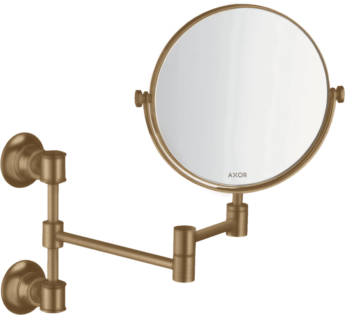 Зображення з  HANSGROHE AXOR Montreux Shaving mirror #42090140 - Brushed Bronze