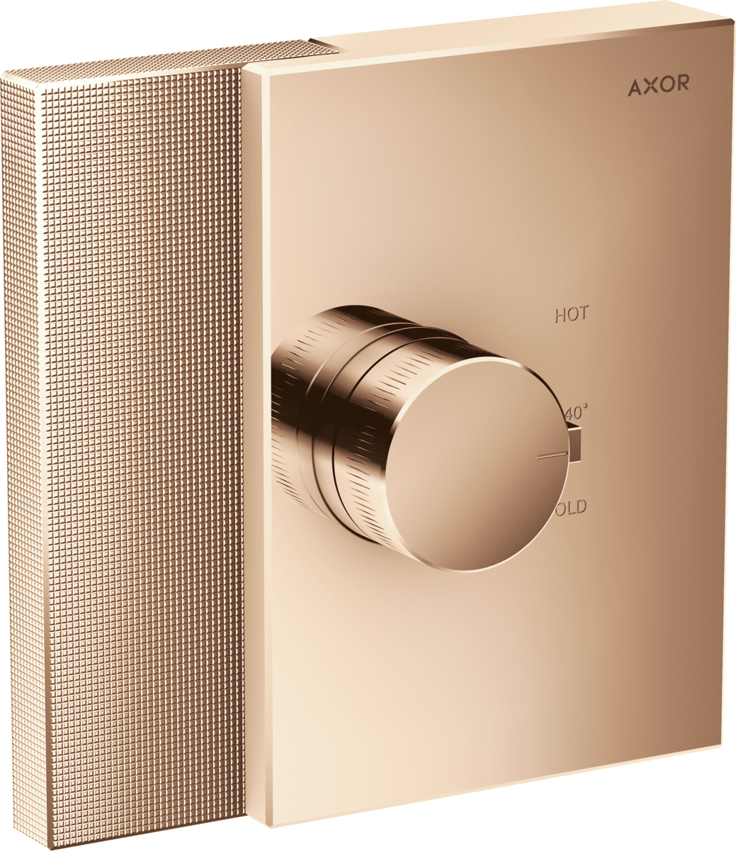 HANSGROHE AXOR Edge Thermostat HighFlow Unterputz - Diamantschliff #46741300 - Polished Red Gold