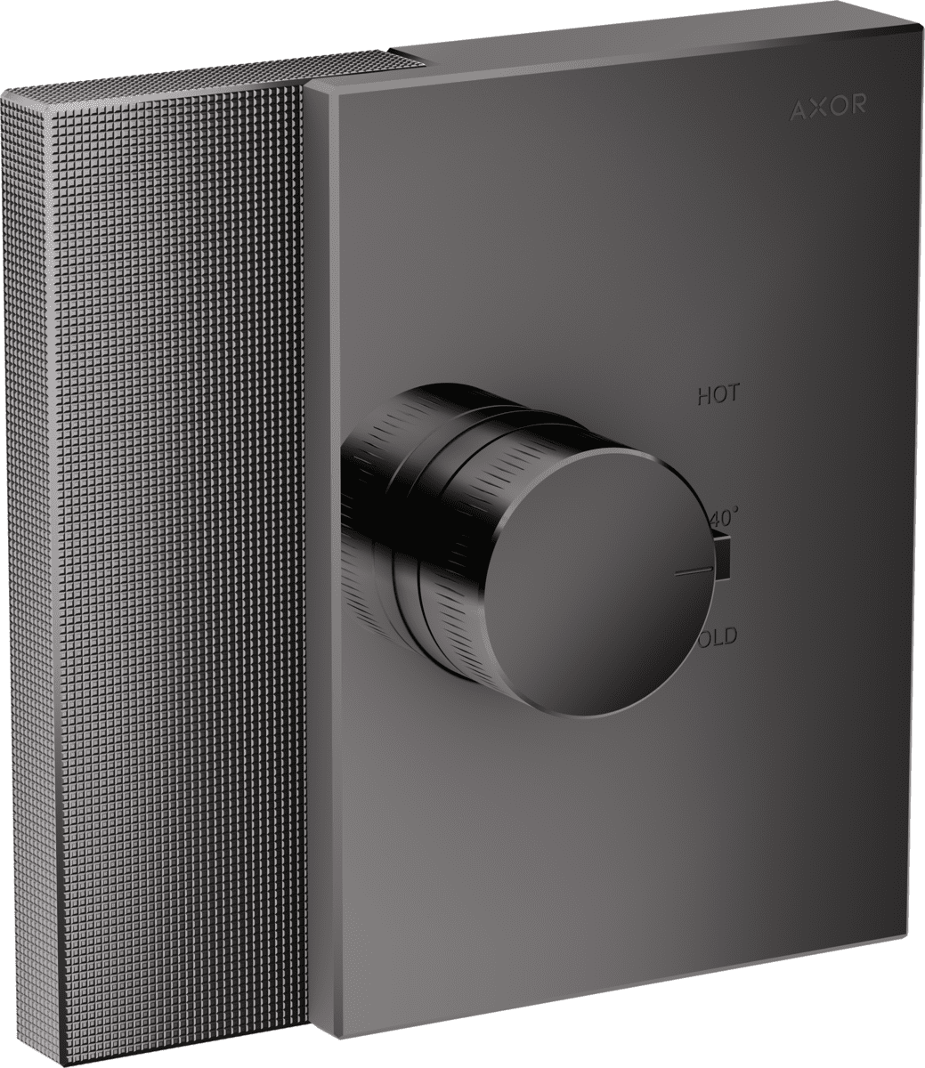 HANSGROHE AXOR Edge Thermostat HighFlow Unterputz - Diamantschliff #46741330 - Polished Black Chrome