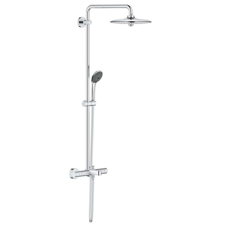 Picture of GROHE Vitalio Joy System 260 Shower system with bath thermostat for wall mounting Chrome #27860001
