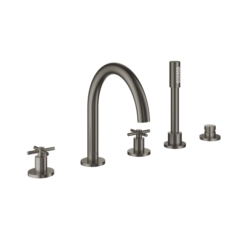 Picture of GROHE Atrio 5-hole bath combination #19923AL3 - hard graphite brushed