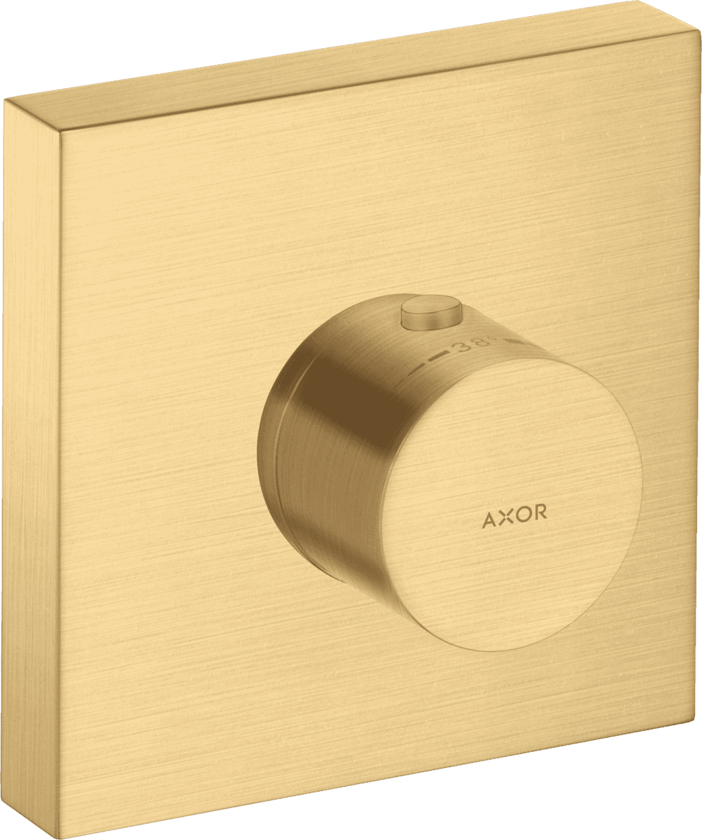 HANSGROHE AXOR ShowerSolutions Thermostatmodul 120/120 Unterputz eckig #10755250 - Brushed Gold Optic