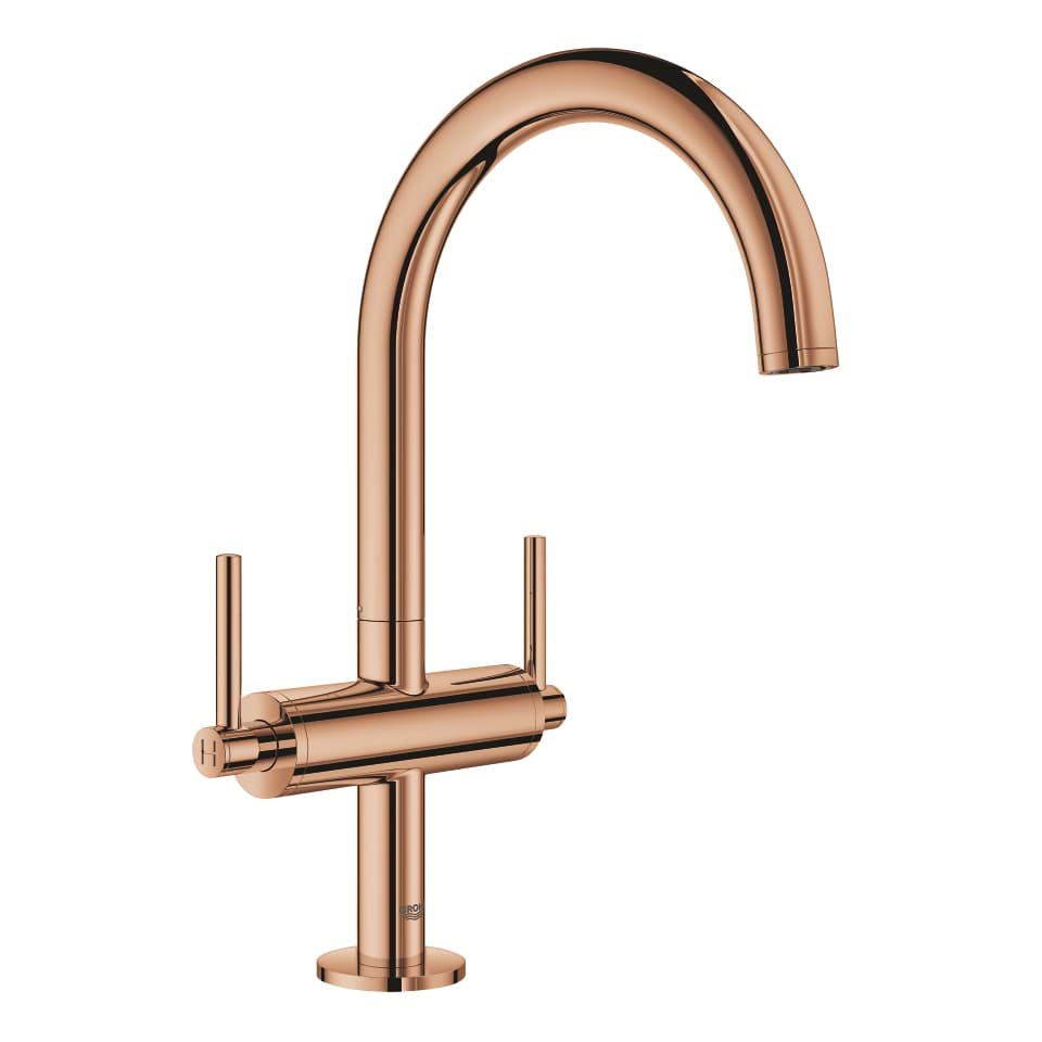 GROHE Atrio Waschtisch-Einlochbatterie, 1/2″ L-Size #21022DA3 - warm sunset