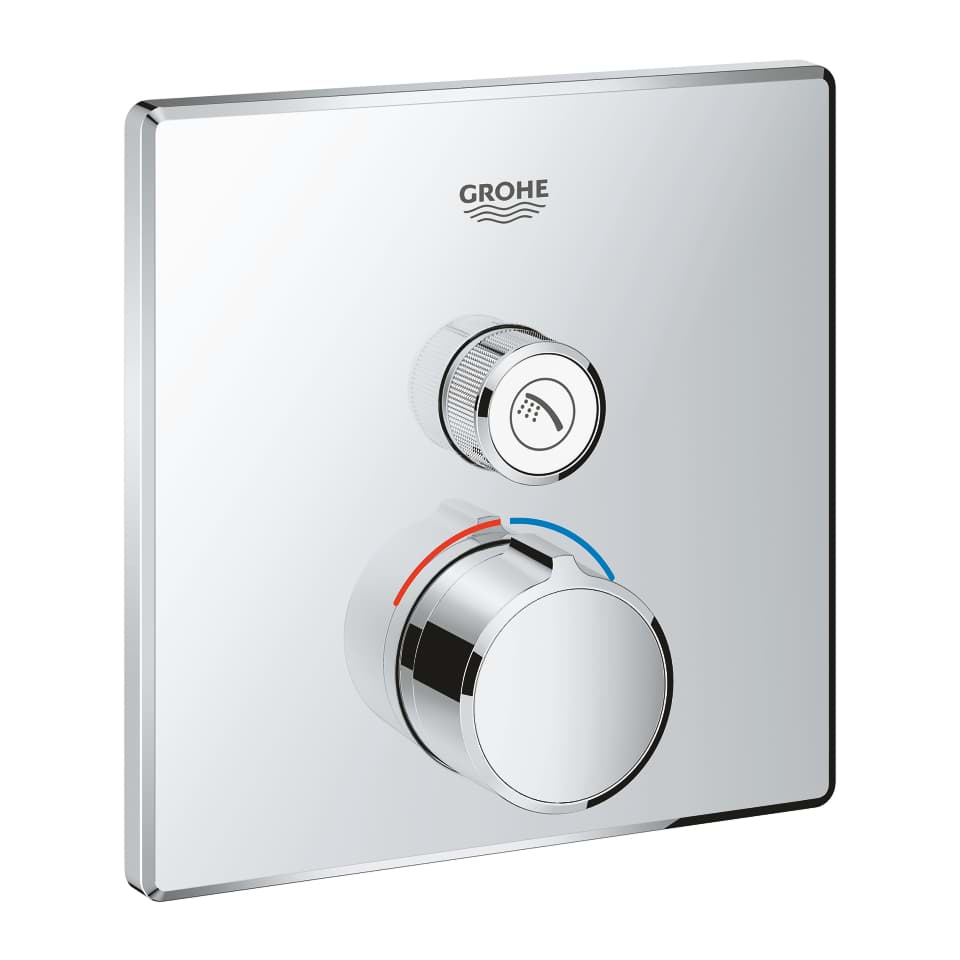 GROHE SmartControl Tek valfli akış kontrollü ankastre duş bataryası krom #29147000 resmi