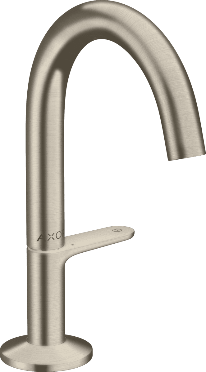 HANSGROHE AXOR One Waschtischmischer Select 140 mit Push-Open Ablaufgarnitur #48010820 - Brushed Nickel