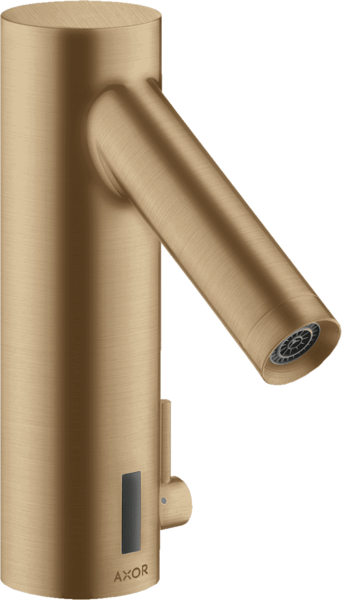 HANSGROHE AXOR Starck Elektronik-Waschtischmischer mit Temperaturregulierung Netzanschluss 230 V #10140140 - Brushed Bronze