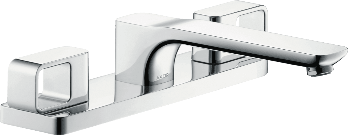 HANSGROHE AXOR Urquiola 3-Loch Wannenrandarmatur #11436800 - Edelstahl Optic