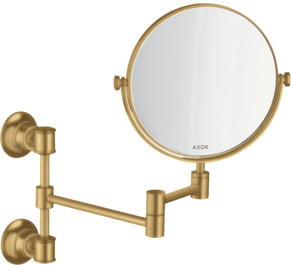 Зображення з  HANSGROHE AXOR Montreux Shaving mirror #42090250 - Brushed Gold Optic