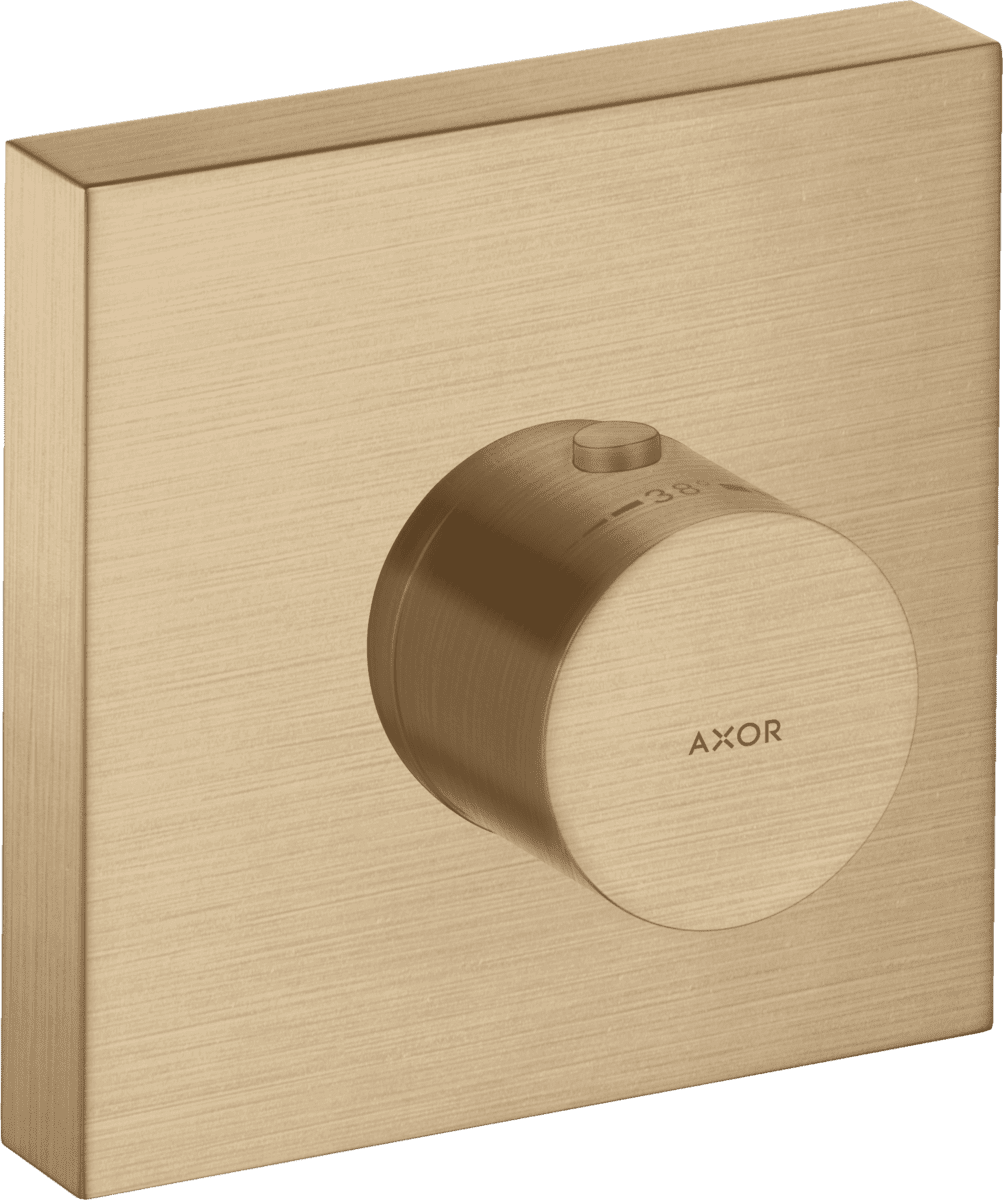 HANSGROHE AXOR ShowerSolutions Termostatik modül 120/120 ankastre montaj için square #10755140 - Mat Bronz resmi