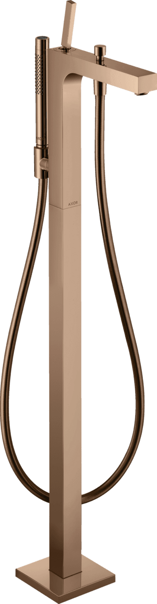 HANSGROHE AXOR Citterio Einhebel-Wannenmischer bodenstehend mit Pingriff #39451300 - Polished Red Gold