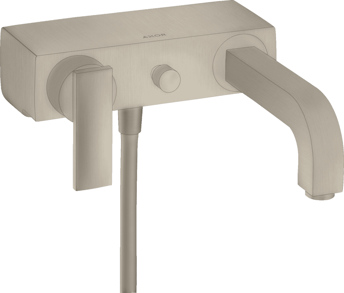 HANSGROHE AXOR Citterio Einhebel-Wannenmischer Aufputz mit Hebelgriff #39400820 - Brushed Nickel