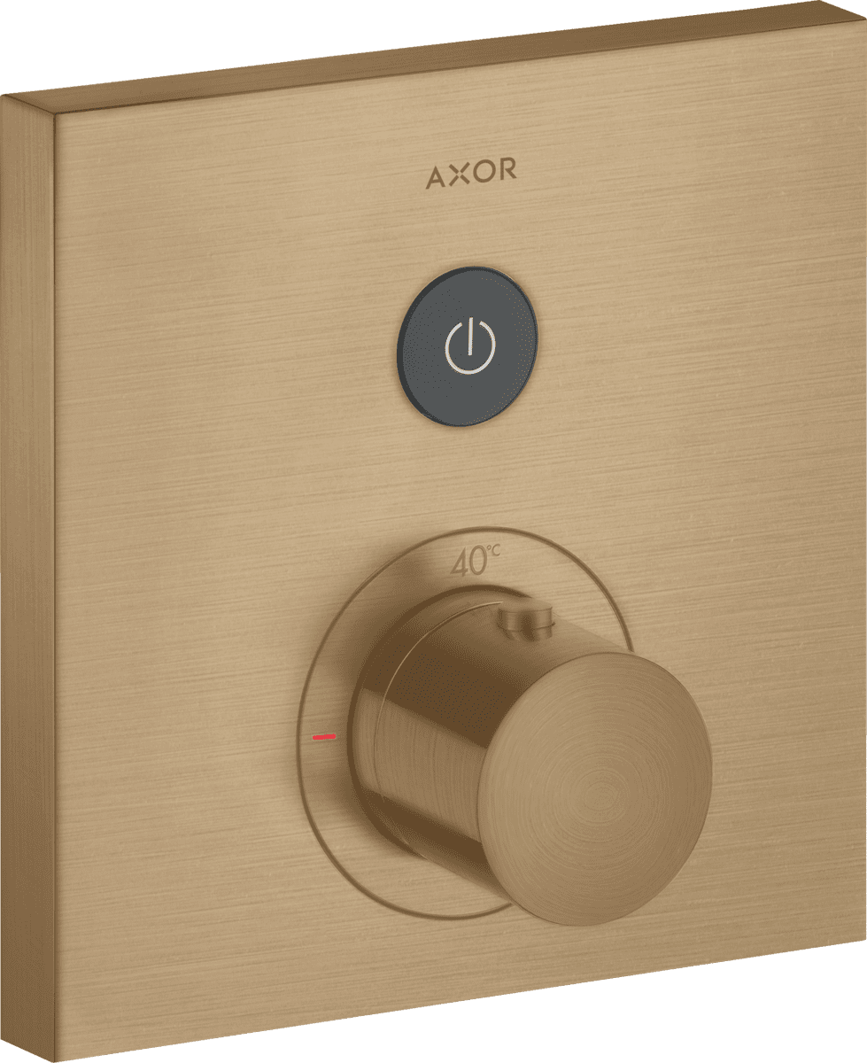 HANSGROHE AXOR ShowerSelect Thermostat Unterputz eckig für 1 Verbraucher #36714140 - Brushed Bronze