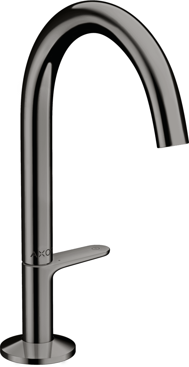 HANSGROHE AXOR One Waschtischmischer Select 170 mit Push-Open Ablaufgarnitur #48020330 - Polished Black Chrome