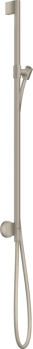 HANSGROHE AXOR One Brausestange 0,90 m mit Wandanschluss und Brauseschlauch 1,60 m #48792820 - Brushed Nickel