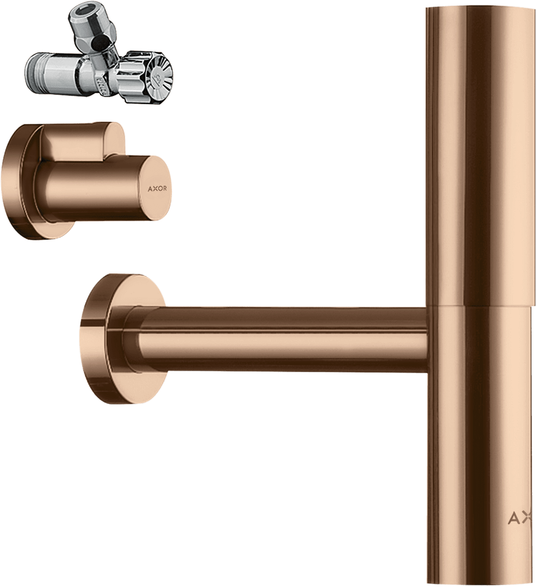HANSGROHE Designsiphon Set Flowstar #51304300 - Polished Red Gold