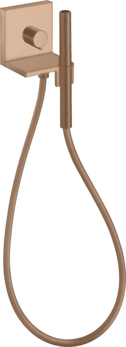 HANSGROHE AXOR ShowerSolutions Handbrausemodul 120/120 Unterputz eckig #10651310 - Brushed Red Gold