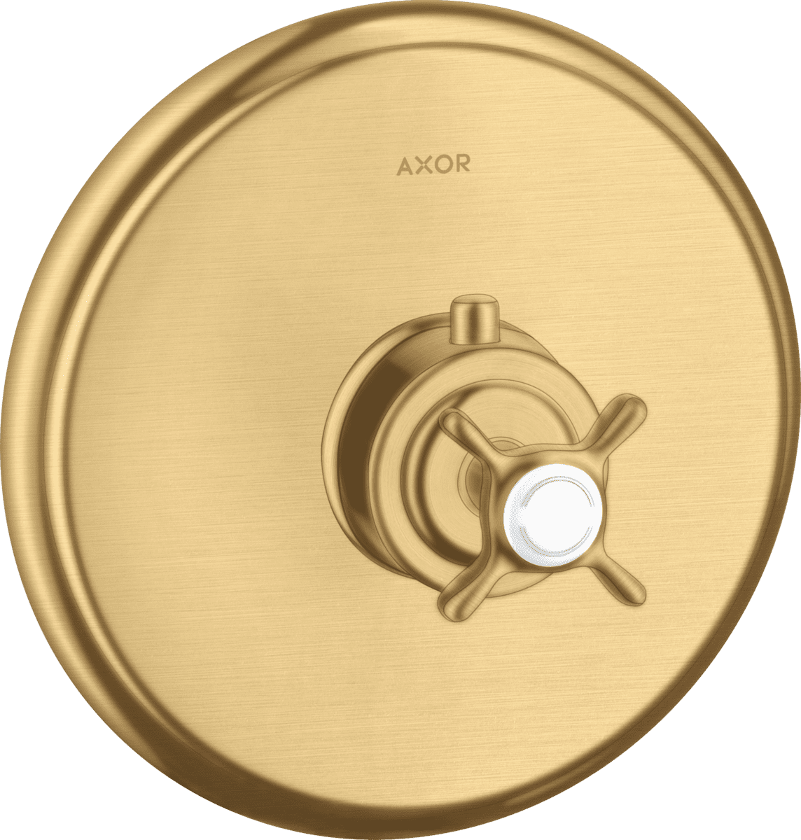 HANSGROHE AXOR Montreux Thermostat HighFlow Unterputz mit Kreuzgriff #16815250 - Brushed Gold Optic