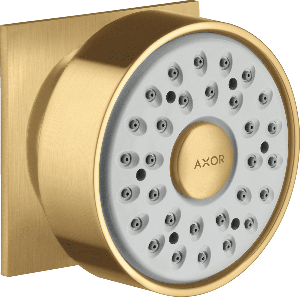 HANSGROHE Seitenbrause 1jet eckig #28469250 - Brushed Gold Optic