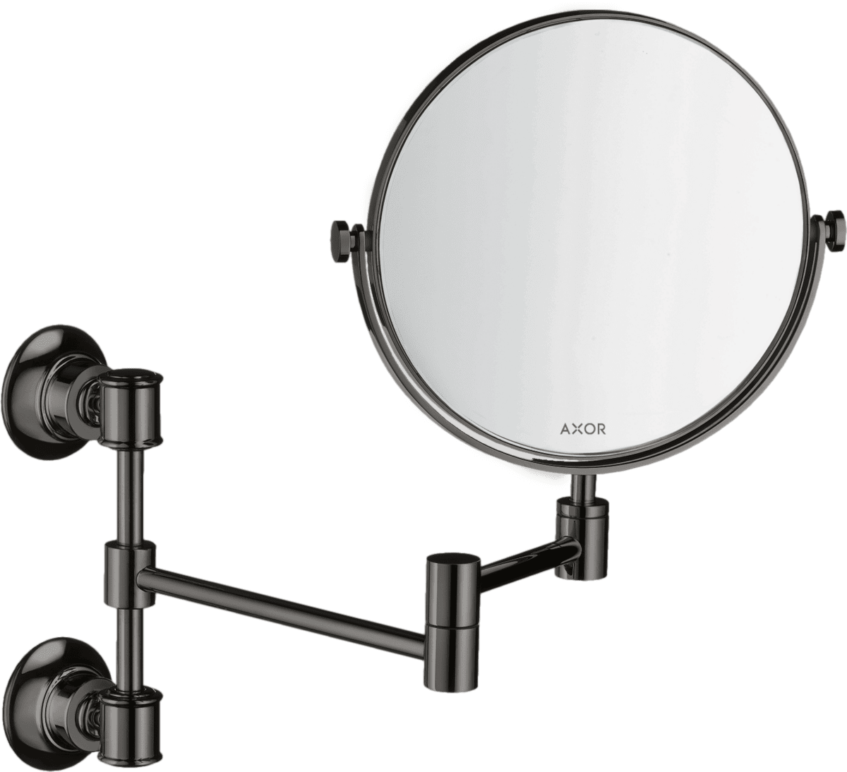 Зображення з  HANSGROHE AXOR Montreux Shaving mirror #42090330 - Polished Black Chrome