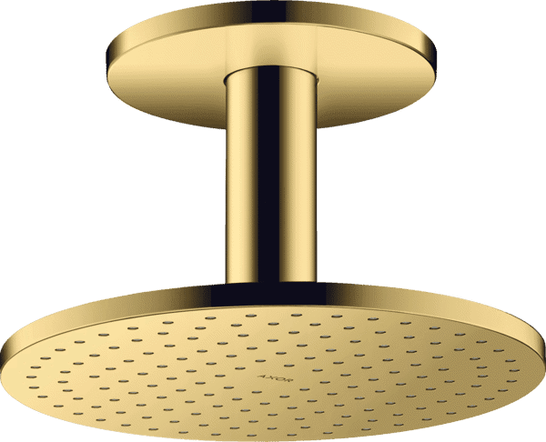 Bild von HANSGROHE AXOR ShowerSolutions Kopfbrause 250 1jet mit Deckenanschluss #35286990 - Polished Gold Optic