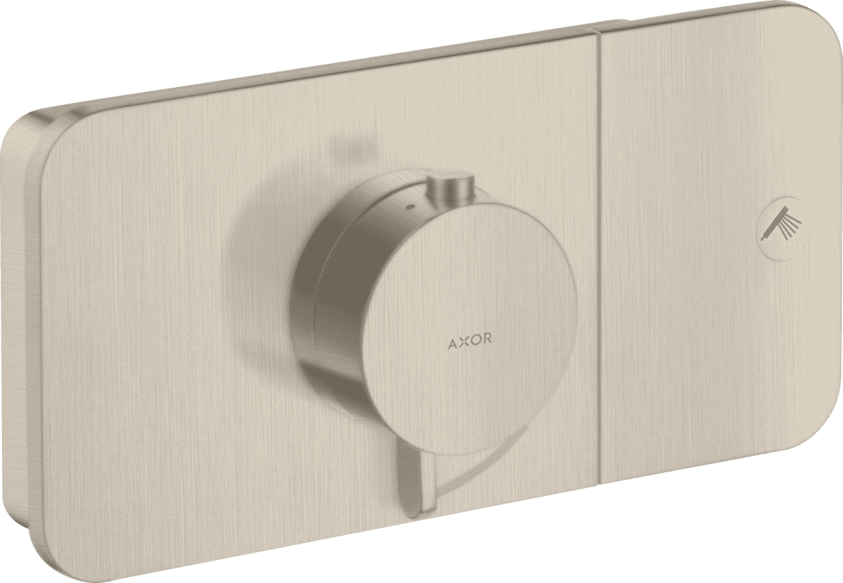 Зображення з  HANSGROHE AXOR One Thermostatic module for concealed installation for 1 function #45711820 - Brushed Nickel