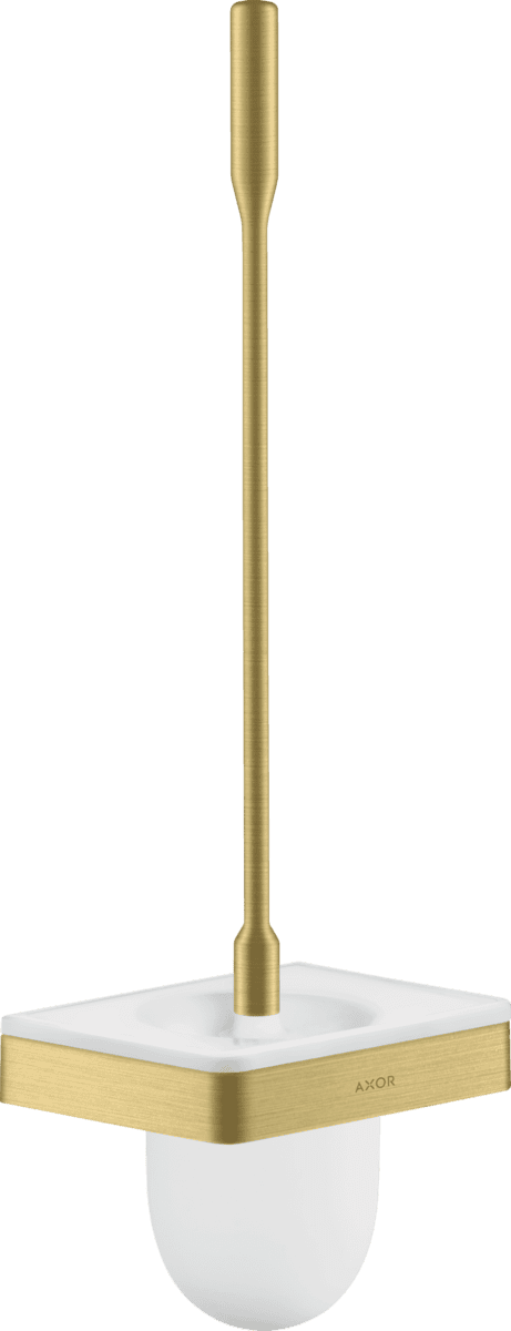 Picture of HANSGROHE AXOR Universal Softsquare Toilet brush holder wall-mounted #42835950 - Brushed Brass
