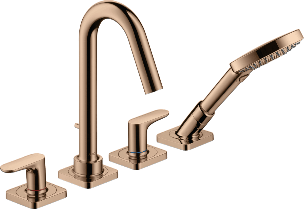 HANSGROHE AXOR Citterio M 4-Loch Wannenrandarmatur mit Hebelgriffen und Rosetten #34444300