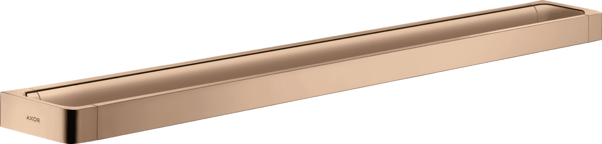 Зображення з  HANSGROHE AXOR Universal Softsquare Rail bath towel holder 800 mm #42833300 - Polished Red Gold