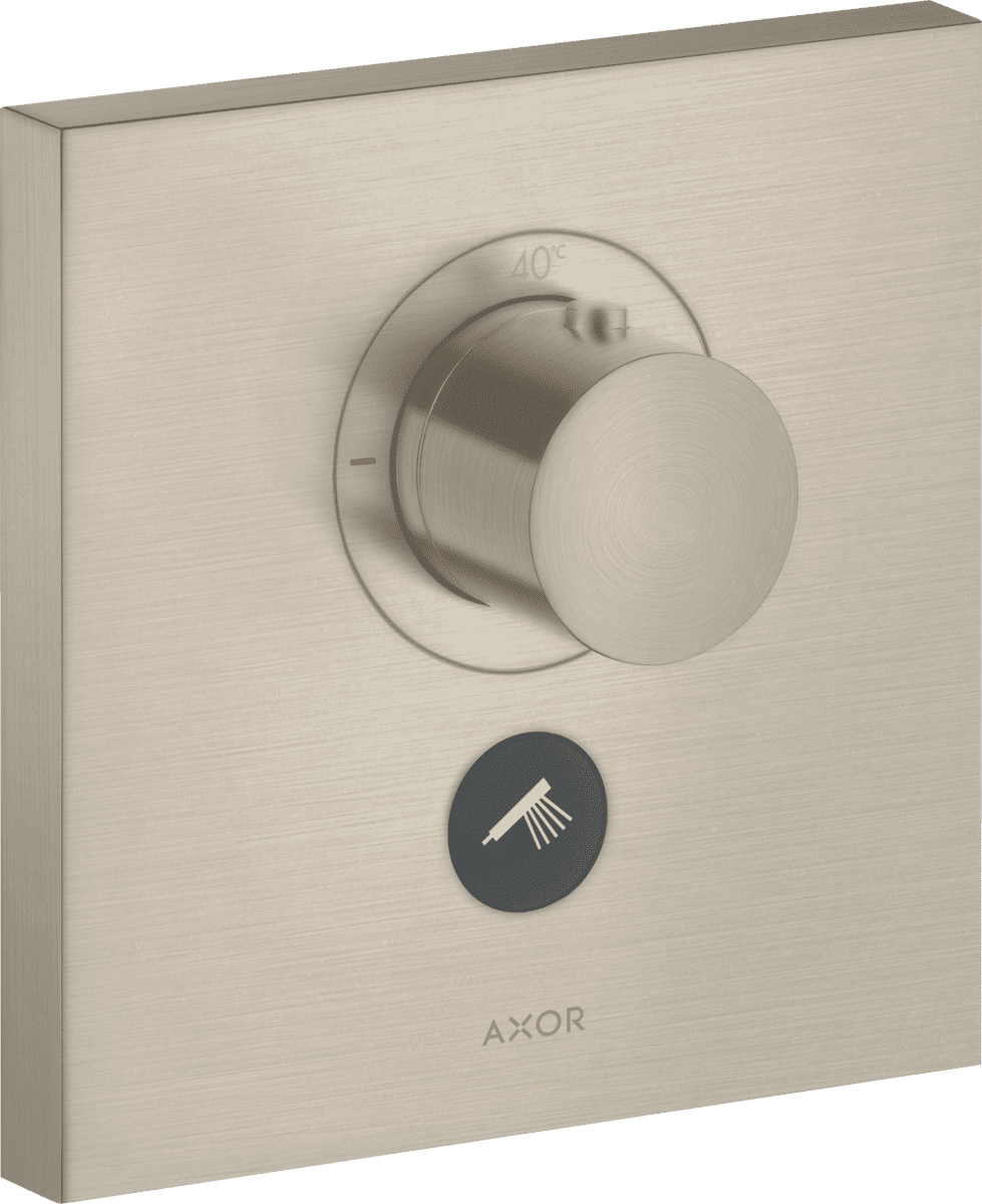 HANSGROHE AXOR ShowerSelect Thermostat HighFlow Unterputz eckig für 1 Verbraucher und einen zusätzlichen Abgang #36716820 - Brushed Nickel