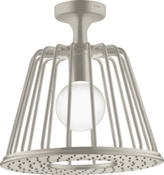 Bild von HANSGROHE AXOR LampShower/Nendo LampShower 275 1jet mit Deckenanschluss #26032800 - Edelstahl Optic