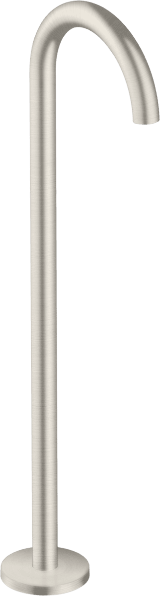 HANSGROHE AXOR Uno Wanneneinlauf gebogen bodenstehend #38412800 - Edelstahl Optic