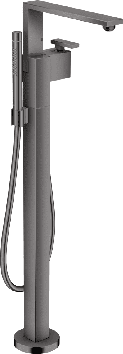 HANSGROHE AXOR Edge Einhebel-Wannenmischer bodenstehend #46440330 - Polished Black Chrome