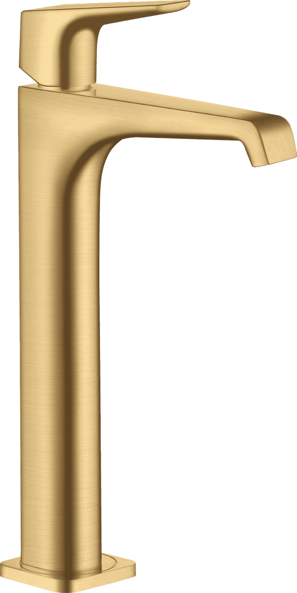 Bild von HANSGROHE AXOR Citterio E Einhebel-Waschtischmischer 250 mit Hebelgriff für Aufsatzwaschtische mit Ablaufgarnitur #36113250 - Brushed Gold Optic