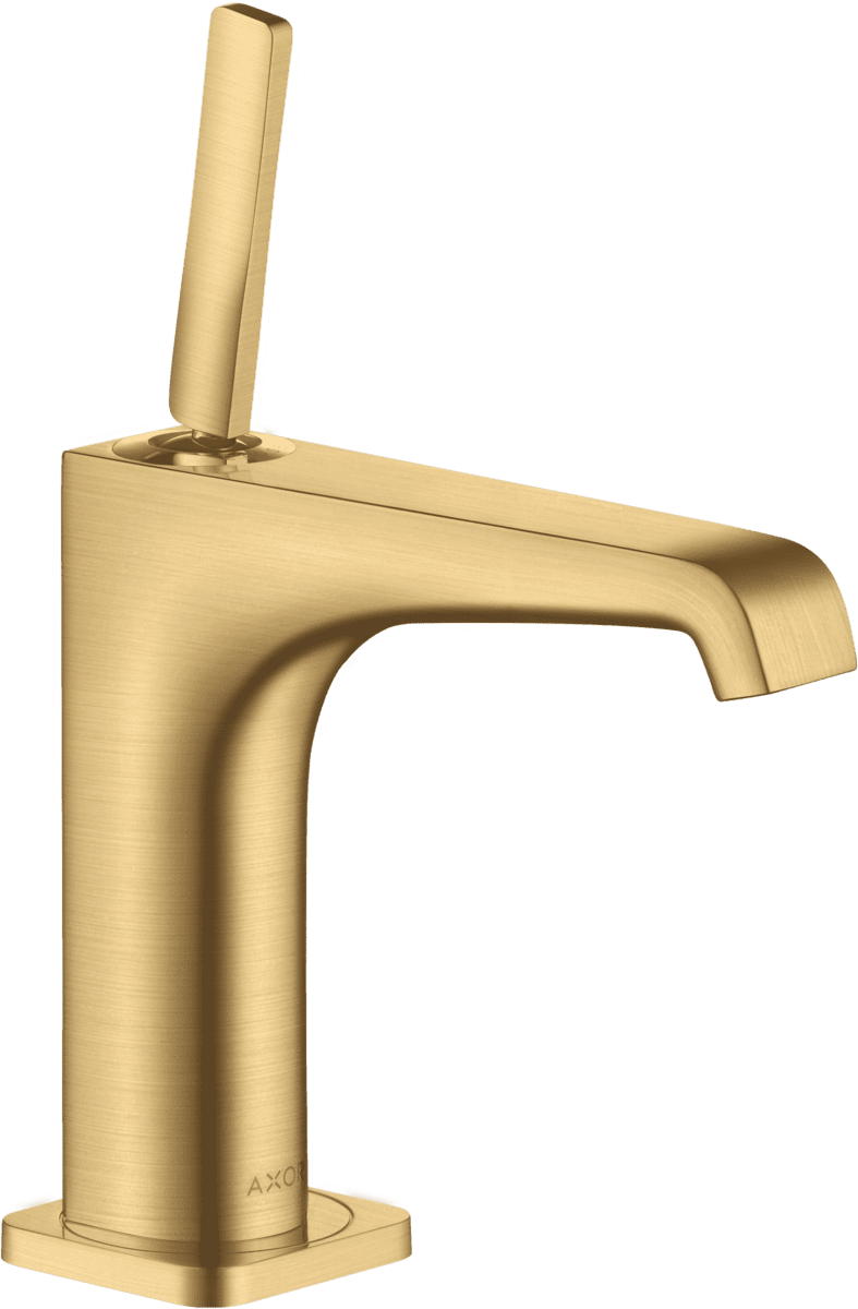 Picture of HANSGROHE AXOR Citterio E Single lever basin mixer 130 with pin handle and waste set #36101250 - Brushed Gold Optic