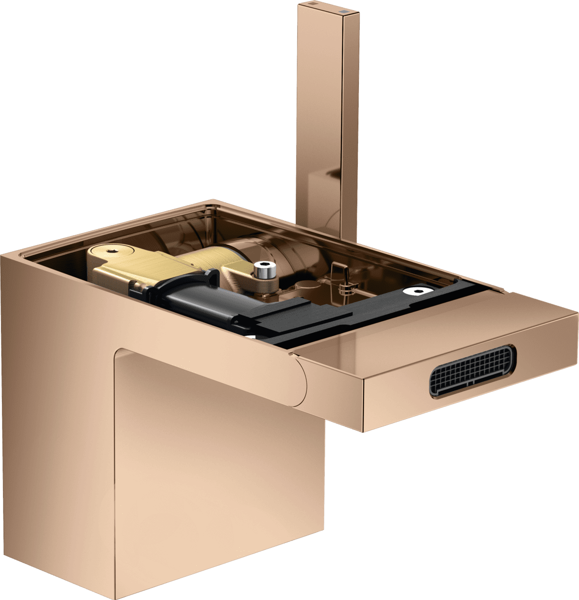 HANSGROHE AXOR MyEdition Einhebel-Bidetmischer mit Push-Open Ablaufgarnitur ohne Platte #47212300 - Polished Red Gold