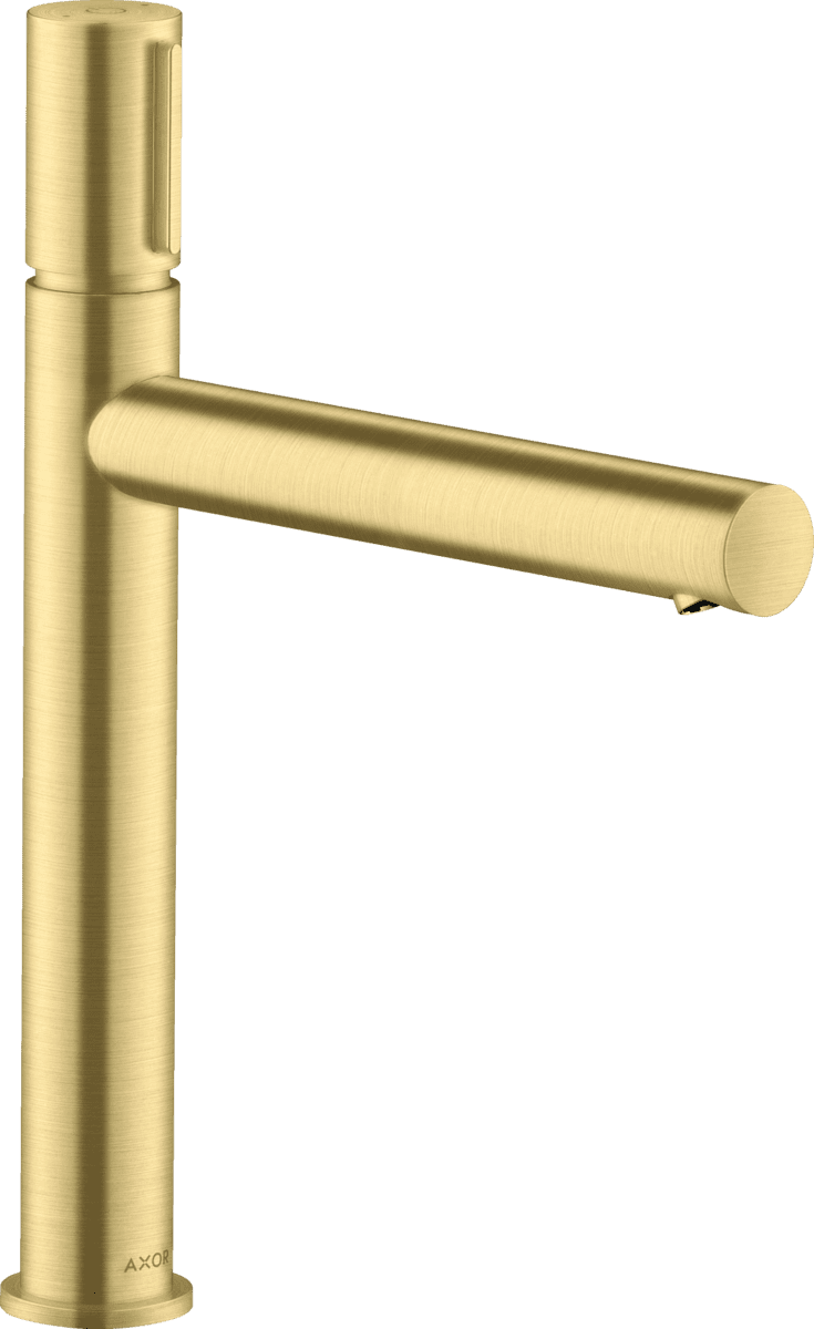Зображення з  HANSGROHE AXOR Uno Basin mixer Select 200 for wash bowls with waste set #45013950 - Brushed Brass