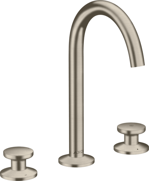 Bild von HANSGROHE AXOR One 3-hole basin mixer Select 170 with push-open waste set Brushed Nickel 48070820